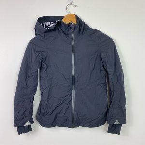 Ivivva jacket windbreaker grey reflective size 7